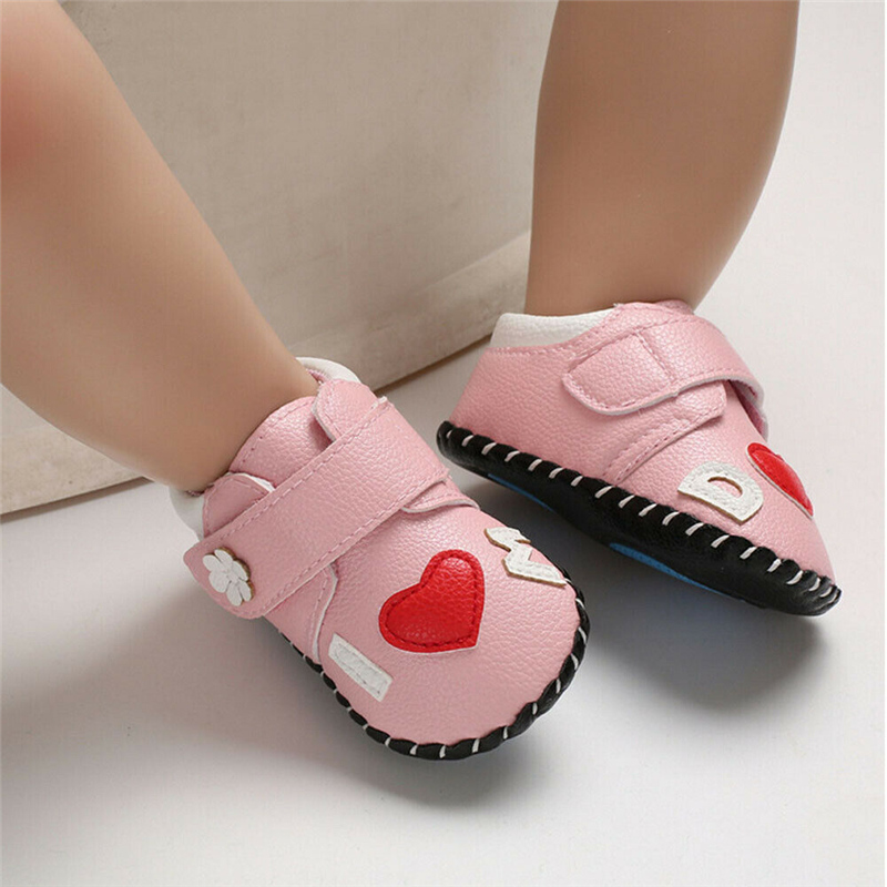 New Newborn Baby Girl PU Leather Shoes Cute Anti-slip Soft Sole Crib Shoes Sneaker Prewalker Princess Girl Kid Casual Shoe 3-18M, Pink 
New Newborn Baby Girl PU Leather Shoes Cute Anti-slip Soft Sole Crib Shoes Sneaker Prewalker Princess Girl Kid Casual Shoe 3-18M, Pink
