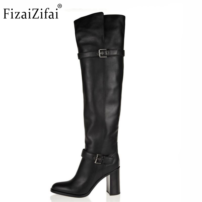 size 31-45 women real genuine leather high heel over knee boots fashion long boot winter warm botas quality footwear shoes R5391, Black
size 31-45 women real genuine leather high heel over knee boots fashion long boot winter warm botas quality footwear shoes R5391, Black