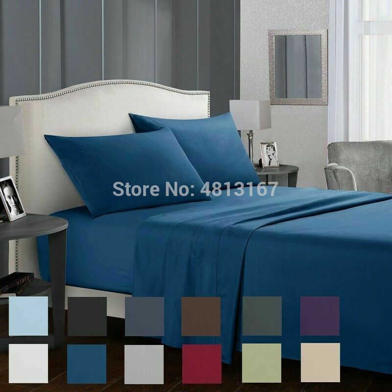 Soft Microfiber Bed Sheet Set 1800 Count 3/4 Piece Luxury Egyptian Sheets Flat & Fitted Sheet pillowcase Deep Pocket, White
Soft Microfiber Bed Sheet Set 1800 Count 3/4 Piece Luxury Egyptian Sheets Flat & Fitted Sheet pillowcase Deep Pocket, White