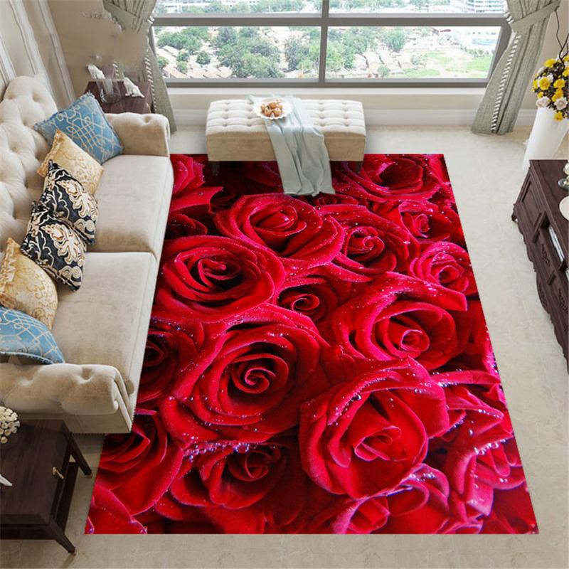 Wishstar Red Rose Area Rug Carpet Flower Floor Mat For Living Room Sofa Carpet 3D Girl Room Beside Mat Kitchen Rugs Non-slip
Wishstar Red Rose Area Rug Carpet Flower Floor Mat For Living Room Sofa Carpet 3D Girl Room Beside Mat Kitchen Rugs Non-slip