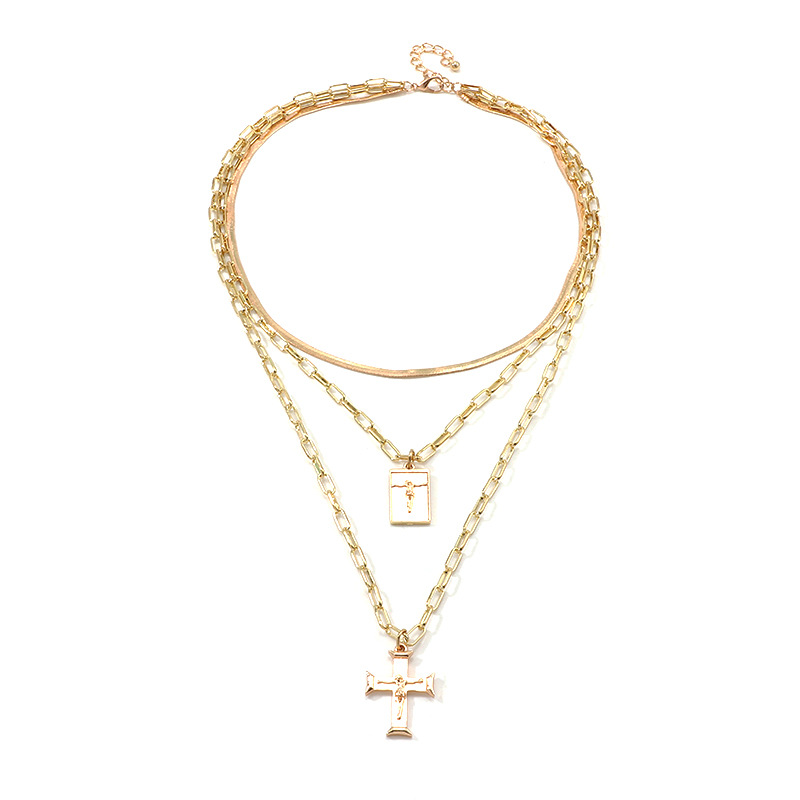 Alloy Cross Portrait Three Laye Choker Necklace For Women Jewelry Collares Chains Girl Accessories Aesthetics Suspension XL10179
Alloy Cross Portrait Three Laye Choker Necklace For Women Jewelry Collares Chains Girl Accessories Aesthetics Suspension XL10179