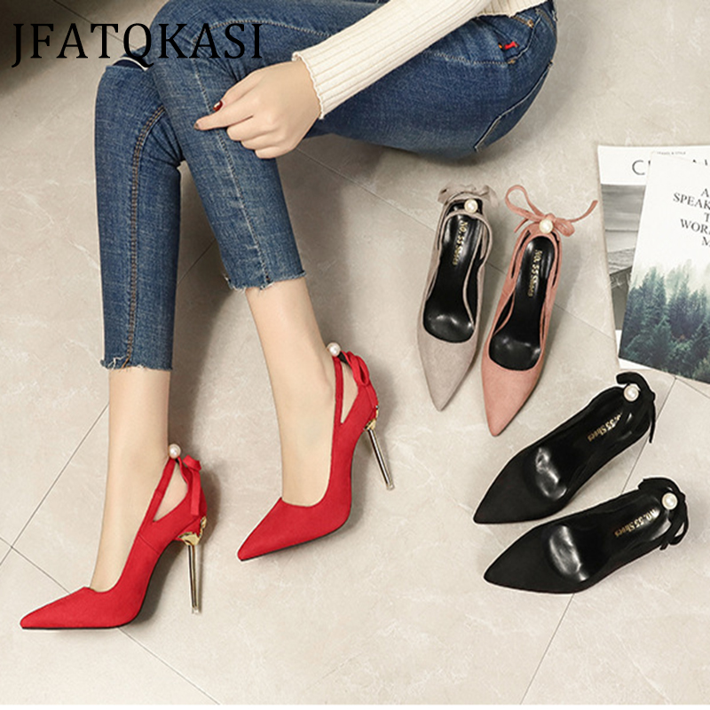 2020 New Women Heels Sexy Summer Single Party Shoes Pointed Butterfly-knot Pearl Female Pumps Fashion Brand Ladies Wedding Shoes, Pink shoes 10.5cm
2020 New Women Heels Sexy Summer Single Party Shoes Pointed Butterfly-knot Pearl Female Pumps Fashion Brand Ladies Wedding Shoes, Pink shoes 10.5cm