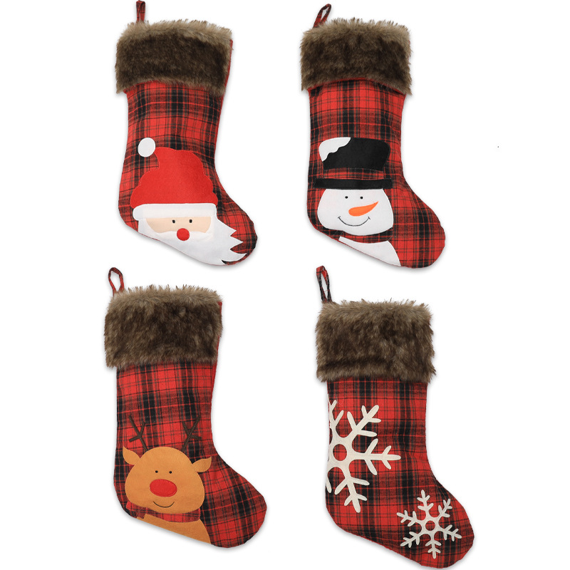 47*27CM Creative Christmas gifts of High - grade cloth art the old hang Christmas gift Bags Decoration stockings
47*27CM Creative Christmas gifts of High - grade cloth art the old hang Christmas gift Bags Decoration stockings