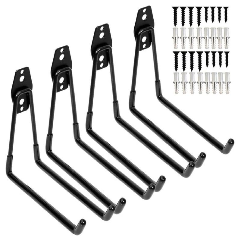 4pcs Wall Mount Garage Bike Hanger Hook Heavy Duty Metal Hooks Garden Bathroom Organizer Hooks Kitchen Storage Tools With Screws
4pcs Wall Mount Garage Bike Hanger Hook Heavy Duty Metal Hooks Garden Bathroom Organizer Hooks Kitchen Storage Tools With Screws