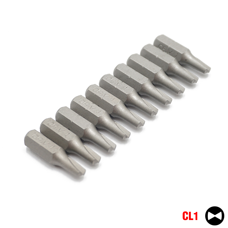 10pcs 1/4 inch 6.35mm Hex Shank Clutch CL1 CL2 CL3 Screwdriver Bit Set 25mm Chrome Vanadium Steel Bits
10pcs 1/4 inch 6.35mm Hex Shank Clutch CL1 CL2 CL3 Screwdriver Bit Set 25mm Chrome Vanadium Steel Bits