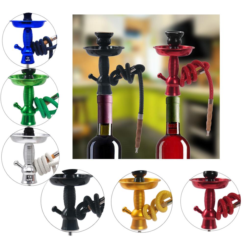 Aluminum Hookah shicha Champagne Wine Bottle Top Hookah Stem HOOKITUP Complete Set portable hookah Hose Pipe with mutil color
Aluminum Hookah shicha Champagne Wine Bottle Top Hookah Stem HOOKITUP Complete Set portable hookah Hose Pipe with mutil color