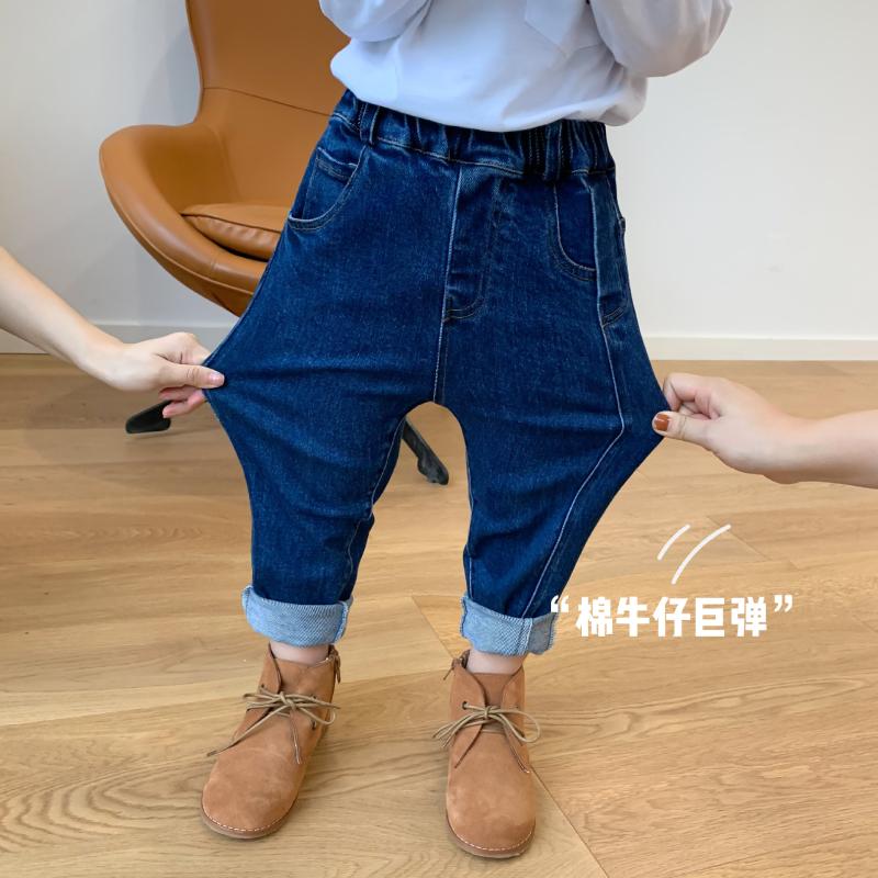 Boys Autumn high elastic fashion jeans Girls all-match casual denim straight pants 2-7Y, Black
Boys Autumn high elastic fashion jeans Girls all-match casual denim straight pants 2-7Y, Black