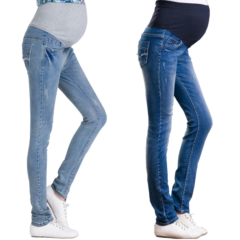 Denim Maternity Long For Pregnant Women Clothing Pregnancy Cotton+Denim Clothes Short Belly Ripped Jeans Pants High Waist, Light color
Denim Maternity Long For Pregnant Women Clothing Pregnancy Cotton+Denim Clothes Short Belly Ripped Jeans Pants High Waist, Light color
