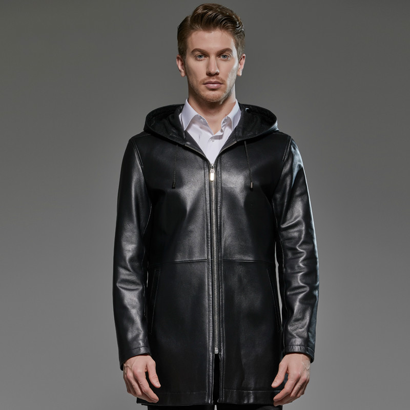 2020 Plus Size Men's Genuine Leather Jacket Hooded 100% Sheepskin Coat Long Windbreaker Chaqueta Cuero Hombre 181719 KJ2291, Black
2020 Plus Size Men's Genuine Leather Jacket Hooded 100% Sheepskin Coat Long Windbreaker Chaqueta Cuero Hombre 181719 KJ2291, Black