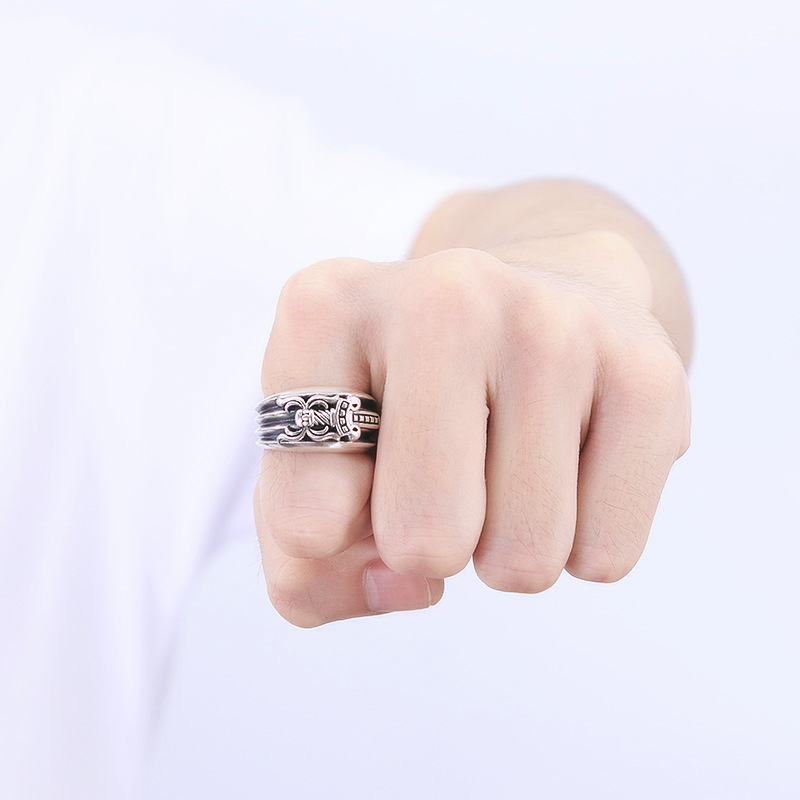 925 sterling silver handmade vintage band rings antique silver sword designer band rings for men women American European style nice gift