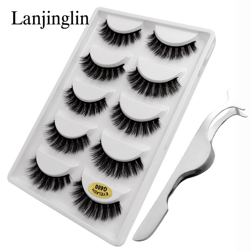 LANJINGLIN 1 kit eyelashes tweezers natural 3d mink lashes hand made makeup long false eyelash extension wholesale fake lash
LANJINGLIN 1 kit eyelashes tweezers natural 3d mink lashes hand made makeup long false eyelash extension wholesale fake lash