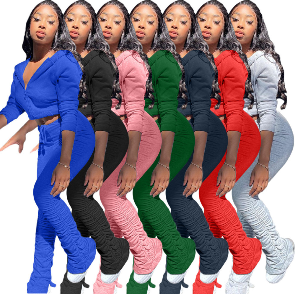 Women Tracksuit 2 Piece Set fashion pleated Slit Pant long Sleeve Hooded Zip Cardigan Outfits Ladies Casual Solid Sports Suits y965, Gray
Women Tracksuit 2 Piece Set fashion pleated Slit Pant long Sleeve Hooded Zip Cardigan Outfits Ladies Casual Solid Sports Suits y965, Gray