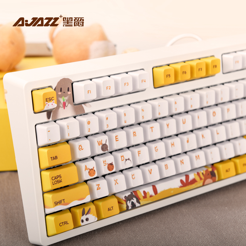 AJAZZ Mechanical Keyboard with Backlit 104 Keycaps Wired Keyboard CHERRY Mechanical Switch USB Wired Key PBT Key Cap
AJAZZ Mechanical Keyboard with Backlit 104 Keycaps Wired Keyboard CHERRY Mechanical Switch USB Wired Key PBT Key Cap