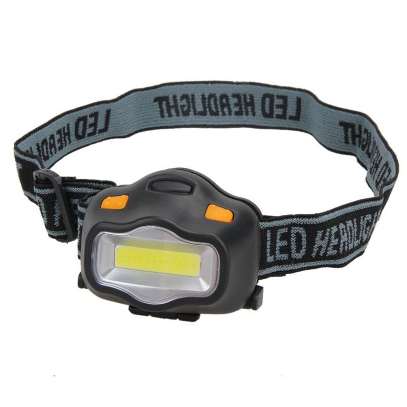 WholeClimbing Hiking Headlight Waterproof 3W Fishing Camping Outdoor Portable Bright Head Lamp Button Switch White Light 4 5q
