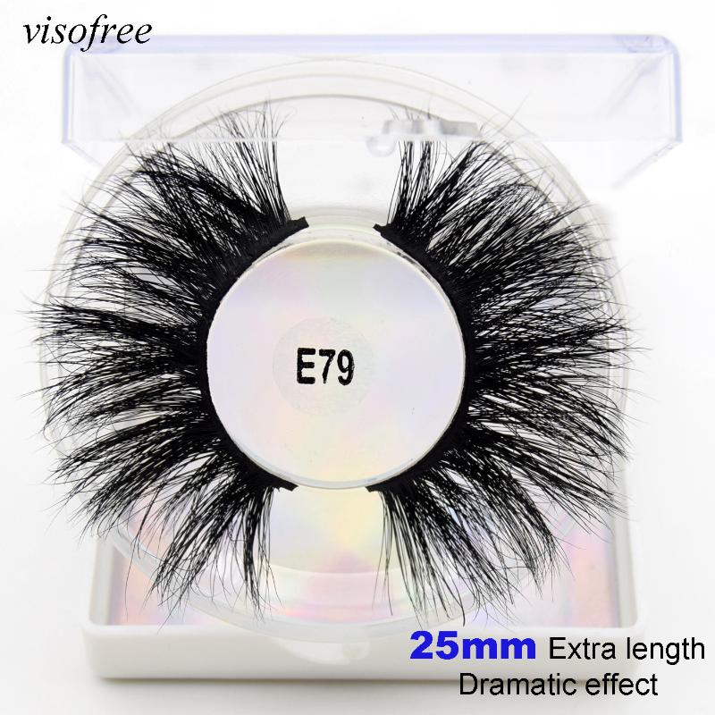 Visofree 25mm long mink lashes 100% cruelty free lashes handmade reusable 8D natural eyelash popular false makeup E79
Visofree 25mm long mink lashes 100% cruelty free lashes handmade reusable 8D natural eyelash popular false makeup E79