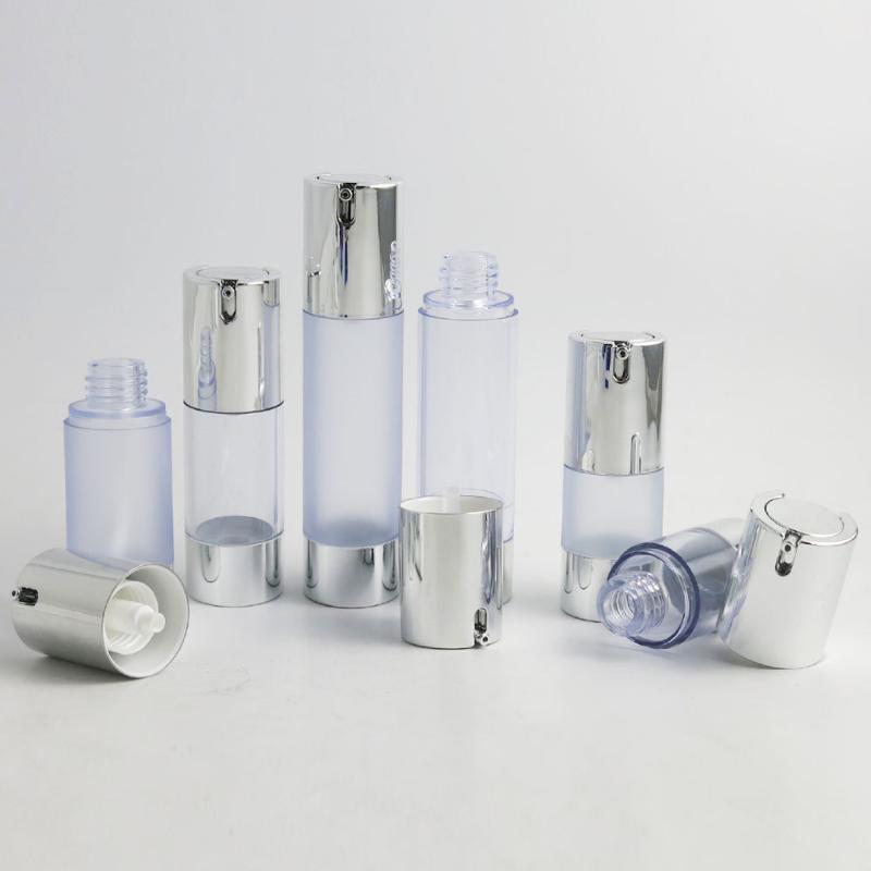 360 x 15ml 30ml 50ml Empty Transparent Frost Airless Pump Cosmetic Bottles Sliver Cap Lotion Cream Bottles Vacuum Toiletries
360 x 15ml 30ml 50ml Empty Transparent Frost Airless Pump Cosmetic Bottles Sliver Cap Lotion Cream Bottles Vacuum Toiletries