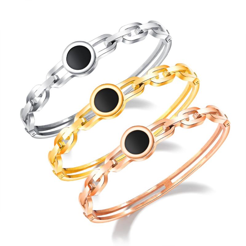 Round black cake ladies bracelet fashion exquisite luxury hollow bracelet steel titanium material 1pc
Round black cake ladies bracelet fashion exquisite luxury hollow bracelet steel titanium material 1pc