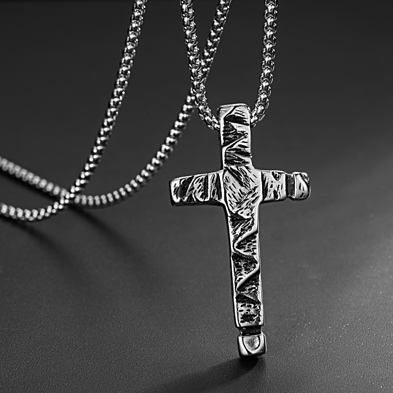 Men's Exquisite Jesus Cross Pendant Necklace for Man Stainless Steel Gold/Silver Color Vintage Crucifix Necklaces Charm Jewelry 
Men's Exquisite Jesus Cross Pendant Necklace for Man Stainless Steel Gold/Silver Color Vintage Crucifix Necklaces Charm Jewelry