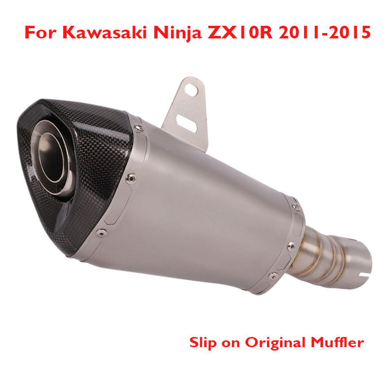 Ninja ZX10R Motorcycle Exhaust Pipe Muffler Escape Tip Slip on Exhaust System for Ninja ZX10R 2011-2020
Ninja ZX10R Motorcycle Exhaust Pipe Muffler Escape Tip Slip on Exhaust System for Ninja ZX10R 2011-2020