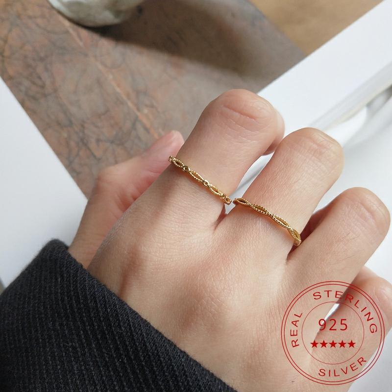 SUPERAINBOW 925 Sterling Silver Wire Open Size Simple Style Single Fine Ring for Women Gold Silver Ring Jewelry Wholesale SR-R14
SUPERAINBOW 925 Sterling Silver Wire Open Size Simple Style Single Fine Ring for Women Gold Silver Ring Jewelry Wholesale SR-R14