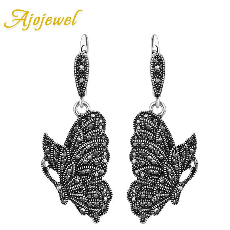 Ajojewel Women Ladies Vintage Butterfly Earrings Black Rhinestone Animal Earrings Drop Personalized Jewelry Bijoux Femme
Ajojewel Women Ladies Vintage Butterfly Earrings Black Rhinestone Animal Earrings Drop Personalized Jewelry Bijoux Femme