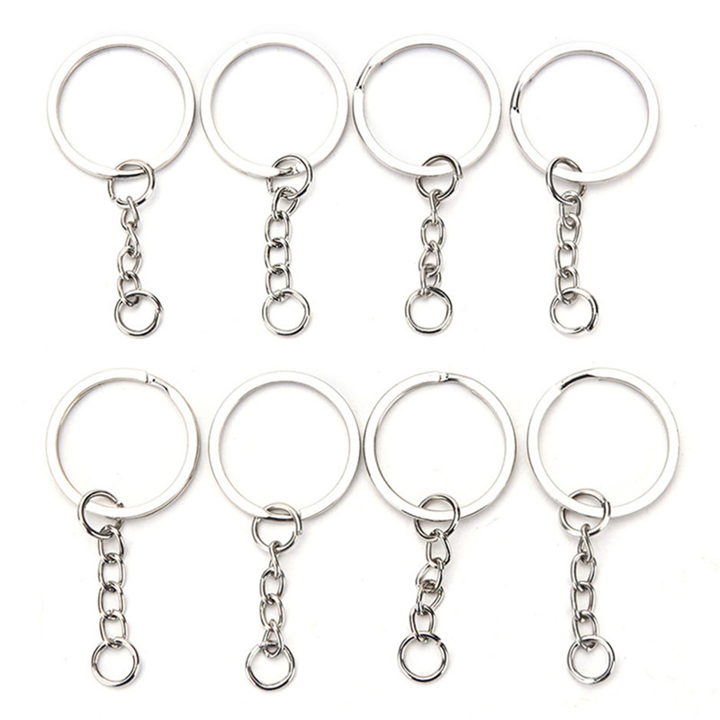 50Pcs DIY Key Chains Accessorie Polished Silver Color 25mm/30mm Keyring Keychain Split Ring With Short Chain Key Rings
50Pcs DIY Key Chains Accessorie Polished Silver Color 25mm/30mm Keyring Keychain Split Ring With Short Chain Key Rings