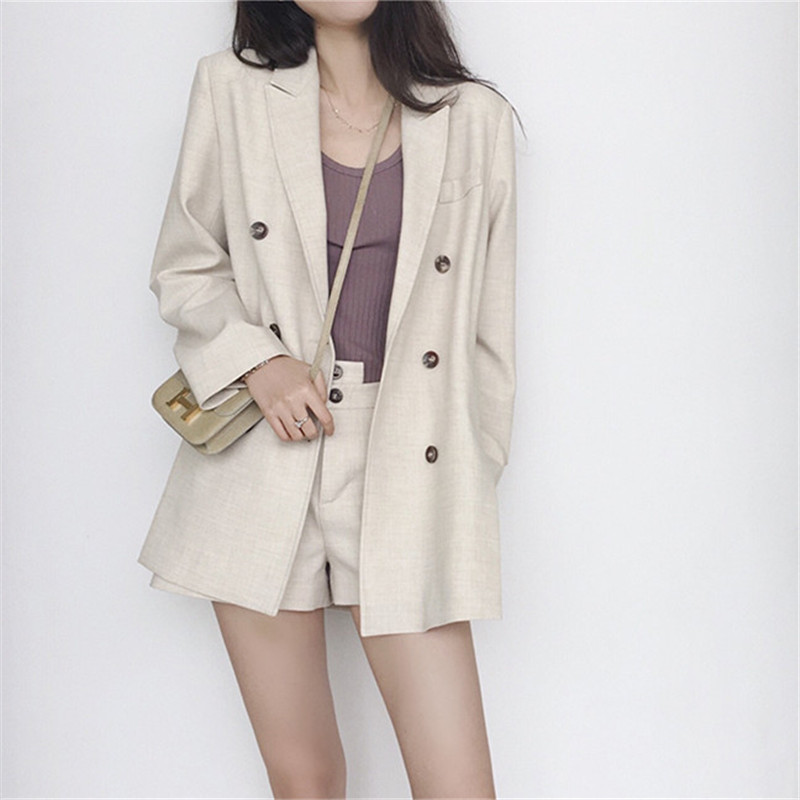 2020 new autumn ladies suit jacket + shorts Korean temperament casual 2 piece suit female, Photo color
2020 new autumn ladies suit jacket + shorts Korean temperament casual 2 piece suit female, Photo color