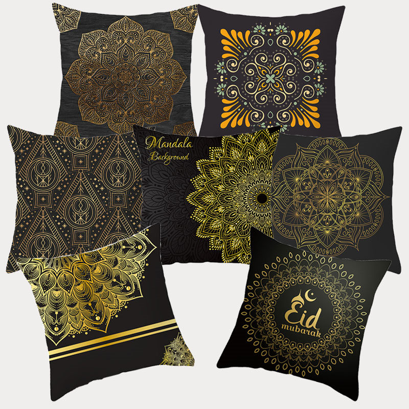 Black Gold Mandala Cushion Cover 45x45 Polyester Decorative Cushions Sofa Home Decoration Pillow Cover Throw Pillows Pillowcases, 006
Black Gold Mandala Cushion Cover 45x45 Polyester Decorative Cushions Sofa Home Decoration Pillow Cover Throw Pillows Pillowcases, 006