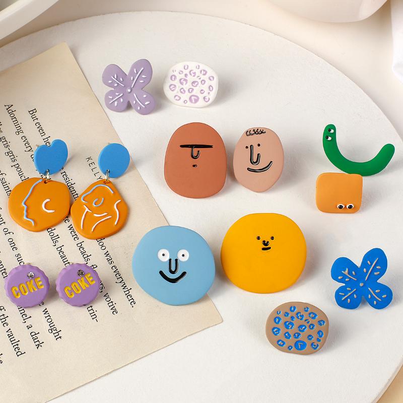 AENSOA New Trendy Korean Cartoon Acrylic Drop Earrings For Women 2020 Unique Fun Statement Earring Fashion Jewelry INS Wholesale
AENSOA New Trendy Korean Cartoon Acrylic Drop Earrings For Women 2020 Unique Fun Statement Earring Fashion Jewelry INS Wholesale
