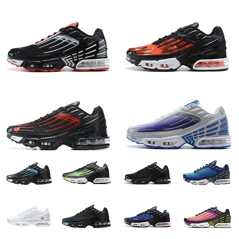 tn plus 3 III Tuned Men Women Running Shoes Black Iridescent Red Orange Sky Hyper Violet Parachute Pack Purple Nebula sports sneakers, Triple white 36-45
tn plus 3 III Tuned Men Women Running Shoes Black Iridescent Red Orange Sky Hyper Violet Parachute Pack Purple Nebula sports sneakers, Triple white 36-45