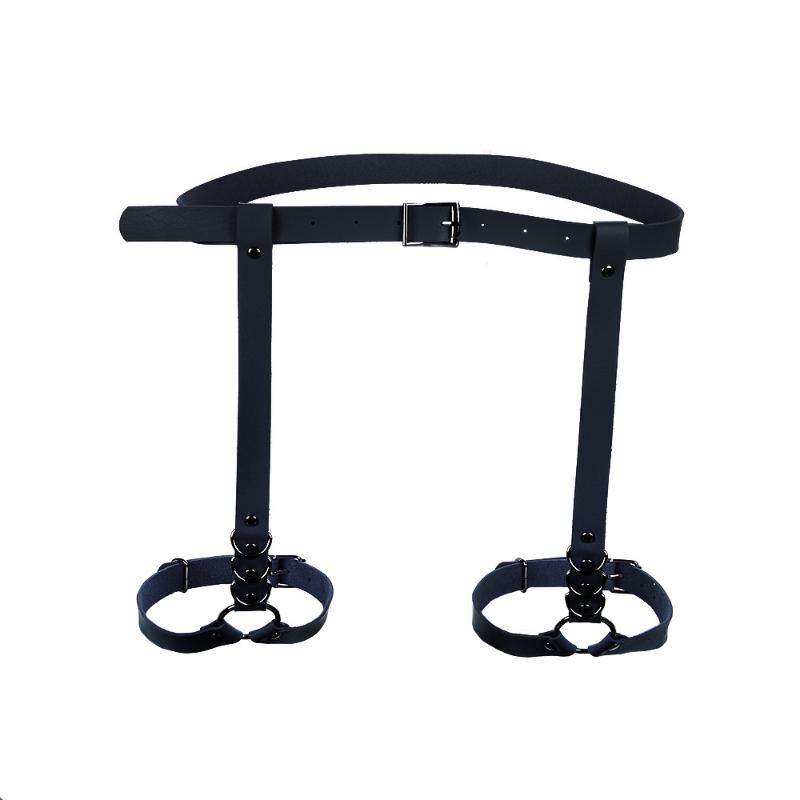 Sexy Women PU Leather Waist Leg Thigh Suspenders Garter Belt Strap Body Leg Ring Belt Gothic Strap Waist Thigh Suspenders