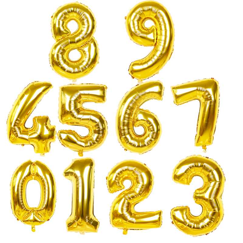 30 inch glod Number Foil Balloons Birthday Wedding Party Decoration Digital Balloon kid toy gift
30 inch glod Number Foil Balloons Birthday Wedding Party Decoration Digital Balloon kid toy gift