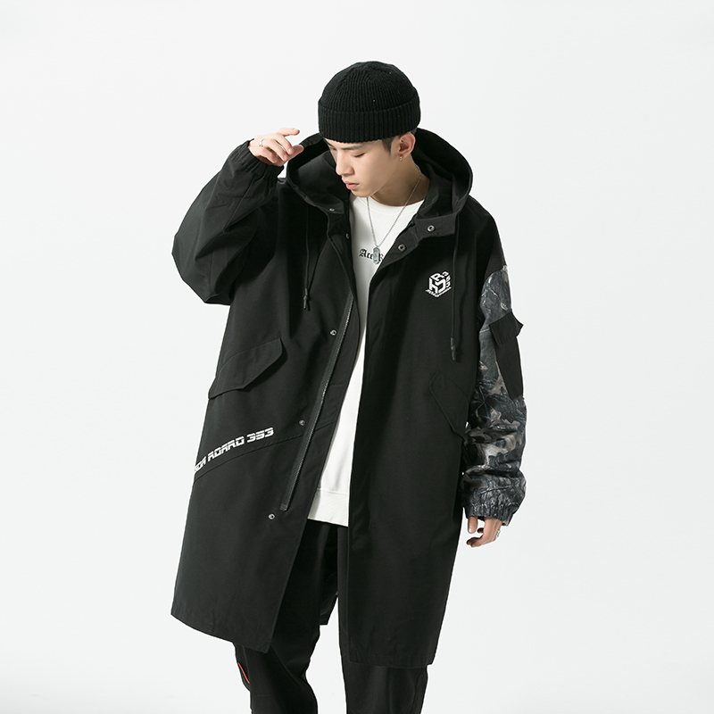 Men's Trench Coats Winter Zip Up Windbreakers For Mens Long Jackets And Korean Fashion Designer Loose Streetwear With Elegant Hoodies Jacket, Tan;black
Men's Trench Coats Winter Zip Up Windbreakers For Mens Long Jackets And Korean Fashion Designer Loose Streetwear With Elegant Hoodies Jacket, Tan;black