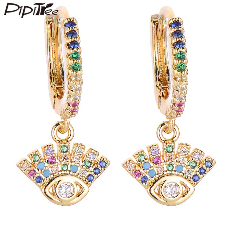 Pipitree Zircon Jewelry Fashion Evil Eye Earrings for Women All-Match Easy Wear CZ Stones Crystal Drop Earrings Popular Gift
Pipitree Zircon Jewelry Fashion Evil Eye Earrings for Women All-Match Easy Wear CZ Stones Crystal Drop Earrings Popular Gift