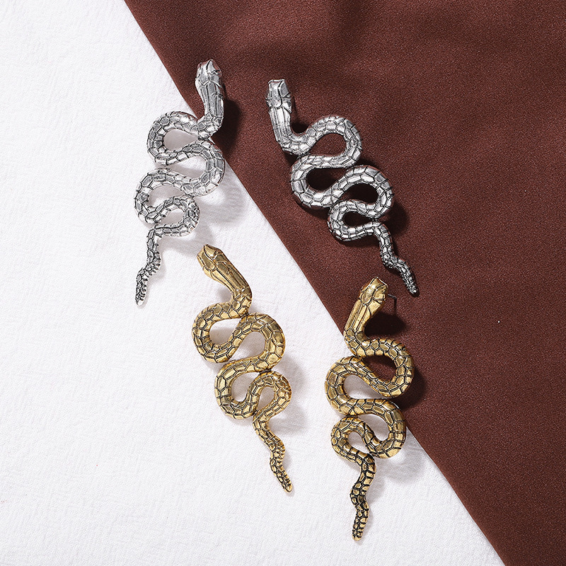 Jouval Vintage Snake Earrings For Women Personality Statement Female Long Dangle Drop Earring Brinco Exaggerated Fashion Jewelry
Jouval Vintage Snake Earrings For Women Personality Statement Female Long Dangle Drop Earring Brinco Exaggerated Fashion Jewelry