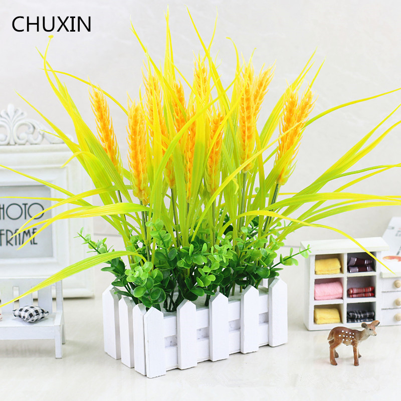 1Set (Wooden Vase + Wheat Seedlings) Artificial Plants Potted For Home Wedding Decorations Party Festival Birthday Window Decor, 16cm brown a
1Set (Wooden Vase + Wheat Seedlings) Artificial Plants Potted For Home Wedding Decorations Party Festival Birthday Window Decor, 16cm brown a