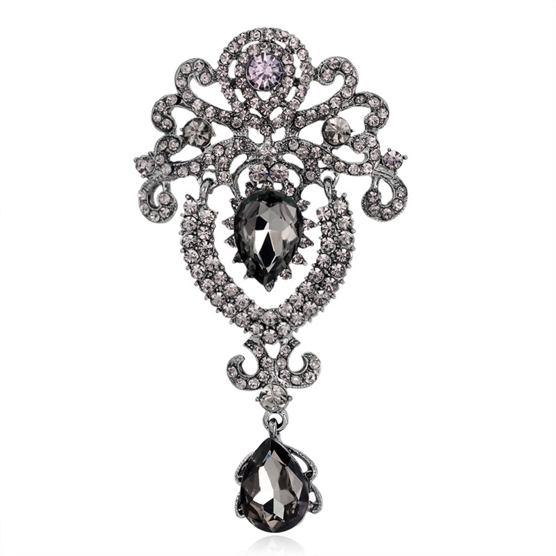 Luxurious Large Size Clear Crystal Fashion Water Drop Rhinestones Brooches for Women Gold or Silver Color Plated 9.8 cm
Luxurious Large Size Clear Crystal Fashion Water Drop Rhinestones Brooches for Women Gold or Silver Color Plated 9.8 cm