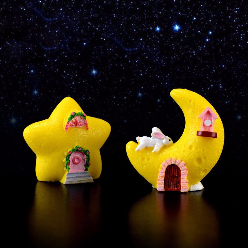 Moon House Model Craft Doll Gift Bonsai Decor Miniature Home Dollhouse Car Ornament Fairy Garden Cake Decoration DIY Accessory
Moon House Model Craft Doll Gift Bonsai Decor Miniature Home Dollhouse Car Ornament Fairy Garden Cake Decoration DIY Accessory