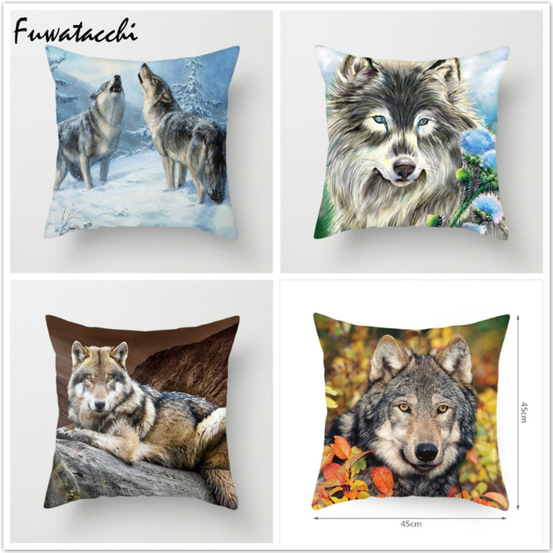 Fuwatacchi 20 Styles Wolf Throw Pillows Cushion Cover for Sofa Animal Printed Pillow Cover Chair Decorative Pillows Pillowcase Pillow Case, Pc06797
Fuwatacchi 20 Styles Wolf Throw Pillows Cushion Cover for Sofa Animal Printed Pillow Cover Chair Decorative Pillows Pillowcase Pillow Case, Pc06797