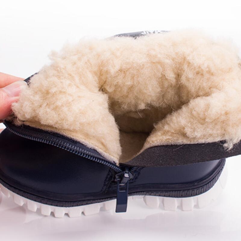 Children 's Boots For Girls more than Boys wool styles Boots waterproof Girls boot sport shoes fur lining kids shoes sell at LJ200911