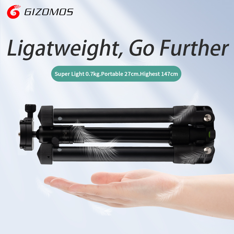 GIZOMOS P5 Professional Tripod Compact Video Camera Lightweight Travel GIZOMOS P5 Professio Stand Holder Portable Selfie Tripode
GIZOMOS P5 Professional Tripod Compact Video Camera Lightweight Travel GIZOMOS P5 Professio Stand Holder Portable Selfie Tripode