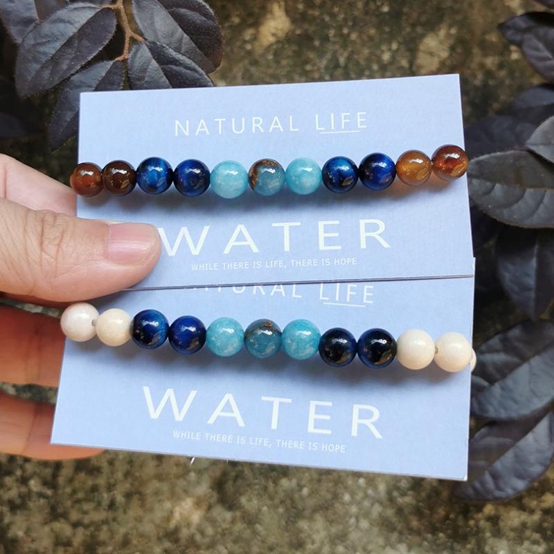 Neovivi Water theme Wish Bracelets with Paper Card Gentle Lady Natural Stone Tiger Eye Beads Bracelet for DIY Friendship Jewelry
Neovivi Water theme Wish Bracelets with Paper Card Gentle Lady Natural Stone Tiger Eye Beads Bracelet for DIY Friendship Jewelry