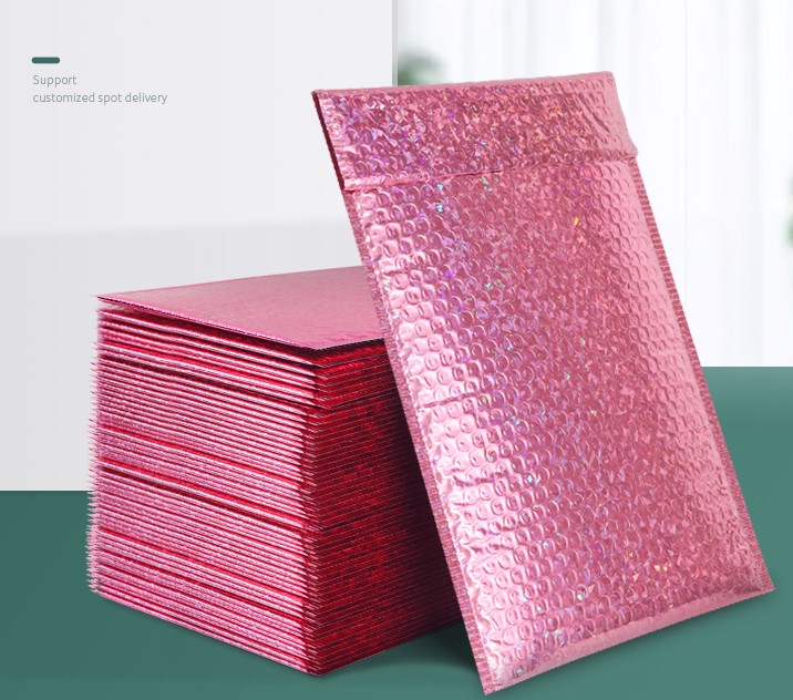 Aluminized films laser bubble bags envelope bags waterproof foam bag pink express packaging bag clothing storage bags
Aluminized films laser bubble bags envelope bags waterproof foam bag pink express packaging bag clothing storage bags