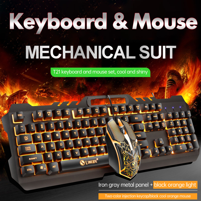 Mechanical Keyboard Gaming Keyboard and Mouse 104 keys with backlight USB Wired Backlit for pro PC Laptop gamer
Mechanical Keyboard Gaming Keyboard and Mouse 104 keys with backlight USB Wired Backlit for pro PC Laptop gamer
