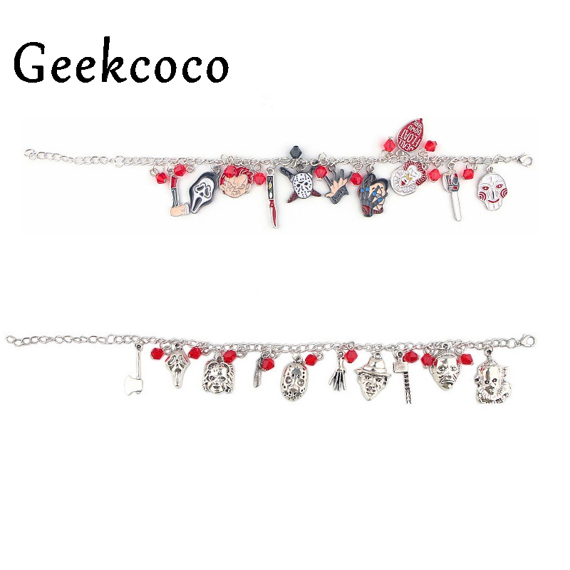 Charm Bracelets Horror Characters Theme Creative Stainless Steel Opening For Men Women Jewelry Party Favors Gifts J0550
Charm Bracelets Horror Characters Theme Creative Stainless Steel Opening For Men Women Jewelry Party Favors Gifts J0550