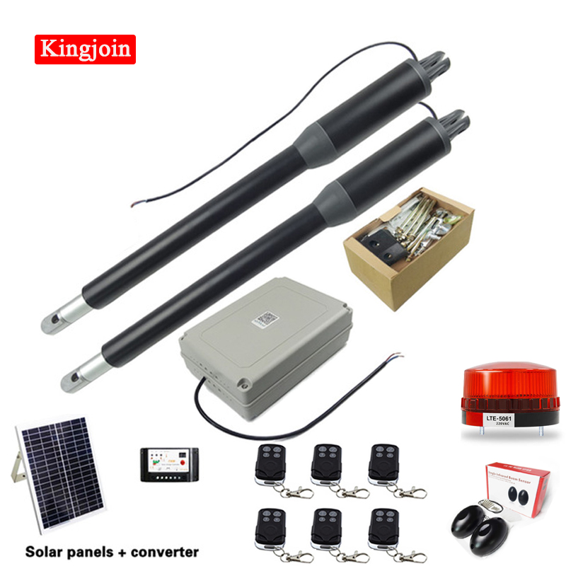 KINGJOIN 200KG solar automatic swing door system automatic two-arm electric swing door with WIFI smart opener
KINGJOIN 200KG solar automatic swing door system automatic two-arm electric swing door with WIFI smart opener