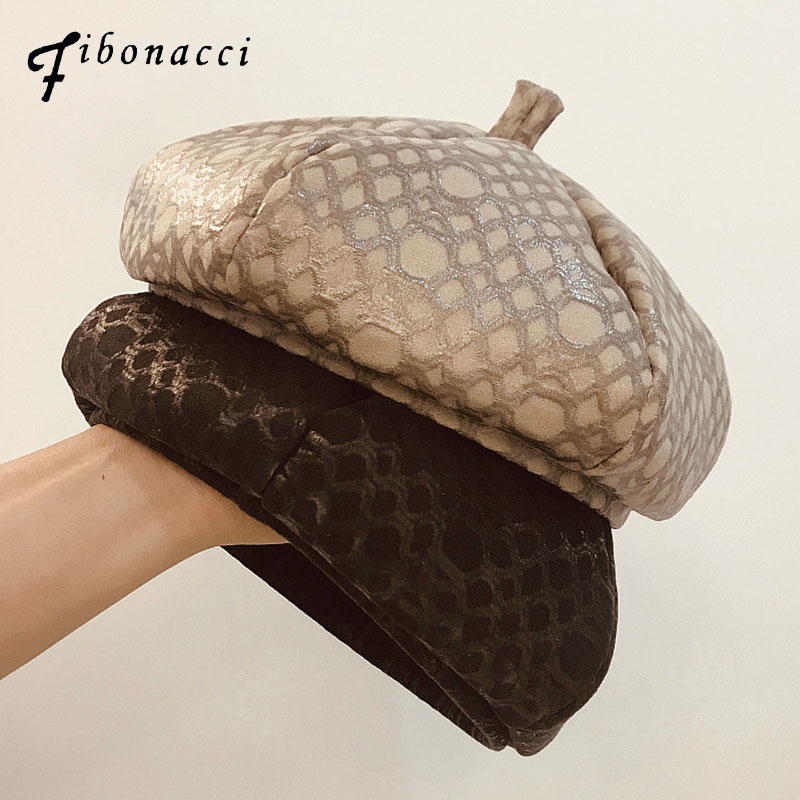 Fibonacci Fashion Autumn Winter Snakeskin Pattern Beret Hat Women Cap French Homme Brand Female Painter Beret, Black
Fibonacci Fashion Autumn Winter Snakeskin Pattern Beret Hat Women Cap French Homme Brand Female Painter Beret, Black