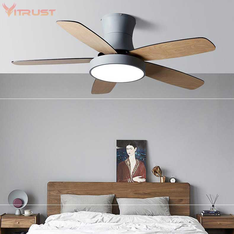 Simple wooden ceiling fan lamp with 5 blade and LED light creative ceiling fan lamp with reversible motor
Simple wooden ceiling fan lamp with 5 blade and LED light creative ceiling fan lamp with reversible motor