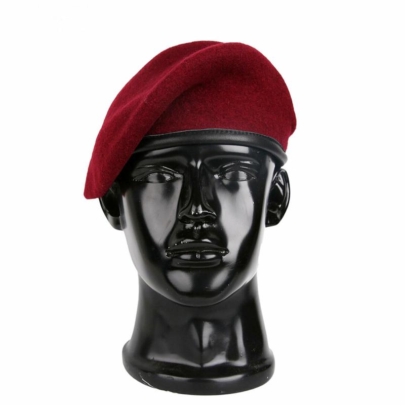British US Army Special Forces Wool Beret UKSF USSF Green Beret Red Cap Hat Store