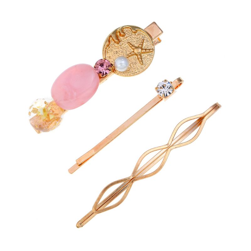 3Pcs/Set Fresh Style Women Girls Carved Starfish Hair Clips Candy Color Resin Stone Alloy Hairpins Rhinestone Jewelry Barrettes
3Pcs/Set Fresh Style Women Girls Carved Starfish Hair Clips Candy Color Resin Stone Alloy Hairpins Rhinestone Jewelry Barrettes